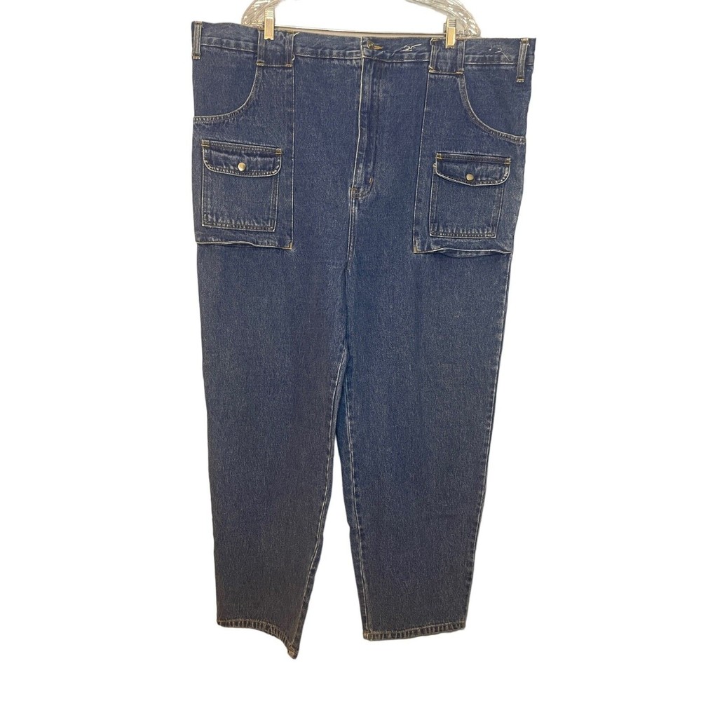 Denim Express Mens 48x30 Carpenter Baggy Wide Leg Hip Hop Y2K Streetwear VTG